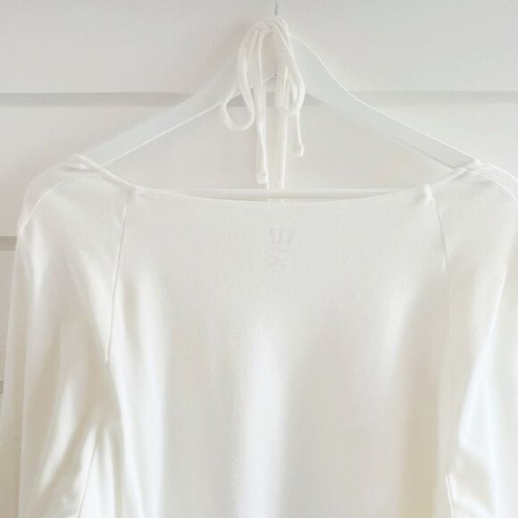 Gap Women's Plus Size Cream Modern Cut-Out Halter Long Sleeve Tee Size XXL NWOT - Picture 4 of 8